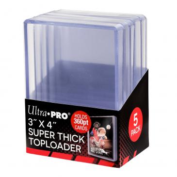 360pt 'Super Thick' Toploaders (5 Pack) - Ultra Pro
