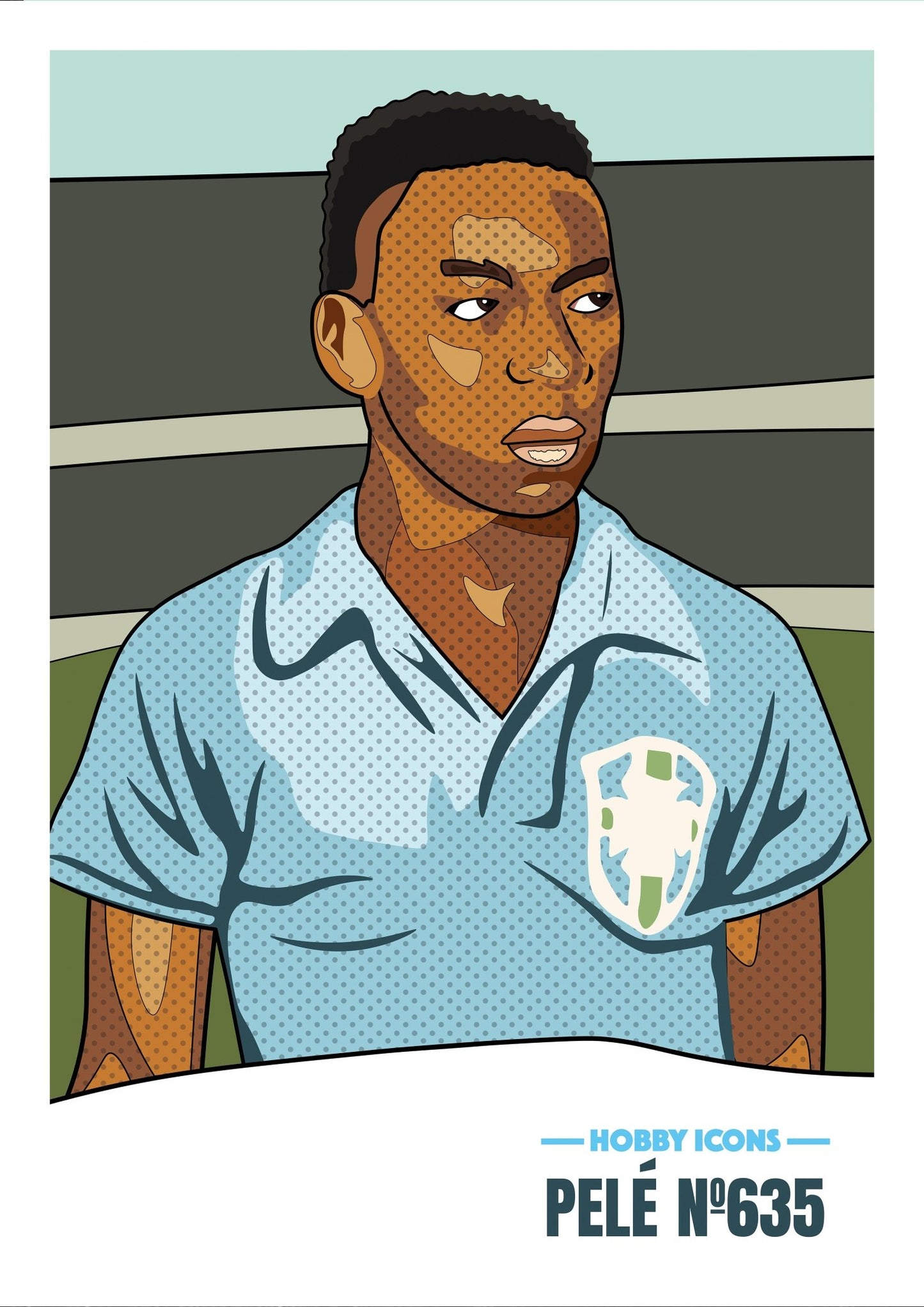 A4 Print - Pele 'No 365' - Hobby Icons Illustrated Poster
