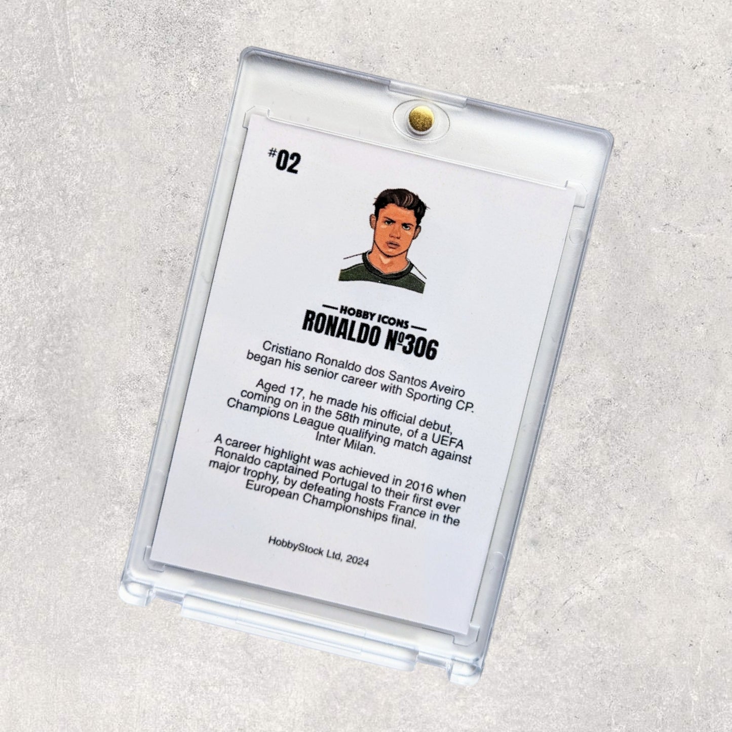 #2 'Ronaldo No 306' Illustrated Custom Football Trading Card