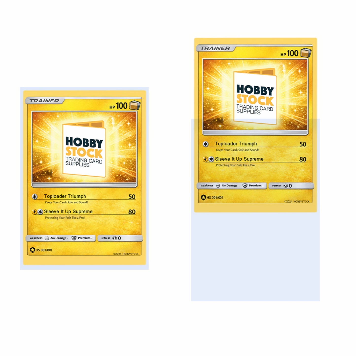 Premium trading card sleeves for pokemon, sports and all TCGs.
