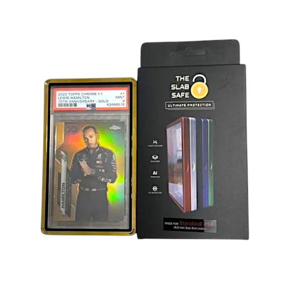 chrome shiny gold uv protection trading card aluminium case for PSA graded cards