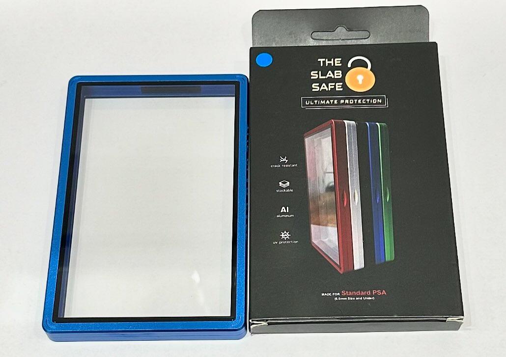 royal blue uv protection trading card aluminium case for PSA graded cards
