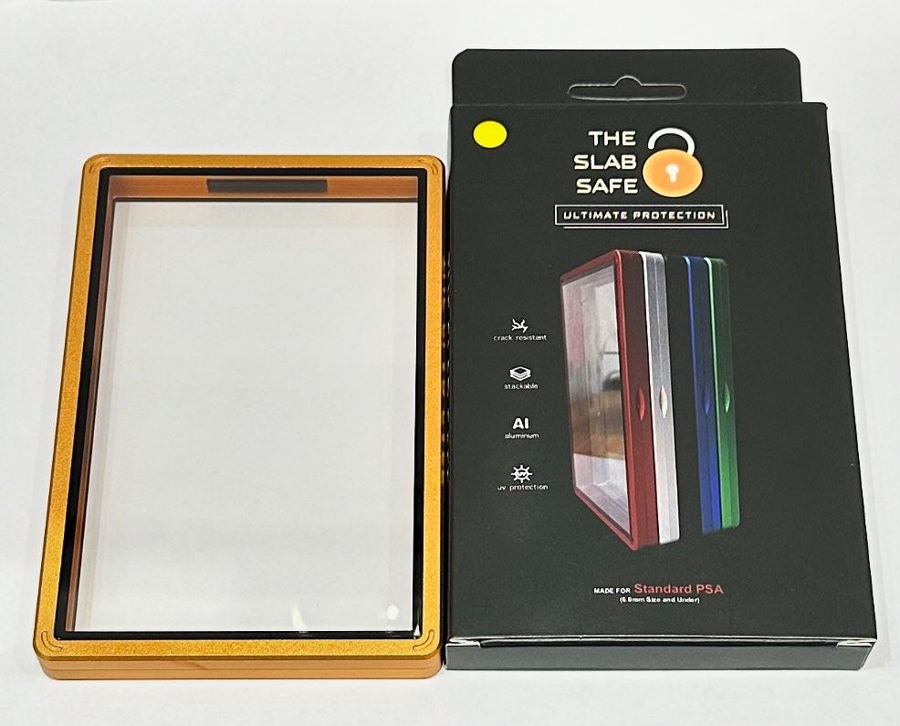 gold uv protection trading card aluminium case for PSA graded cards
