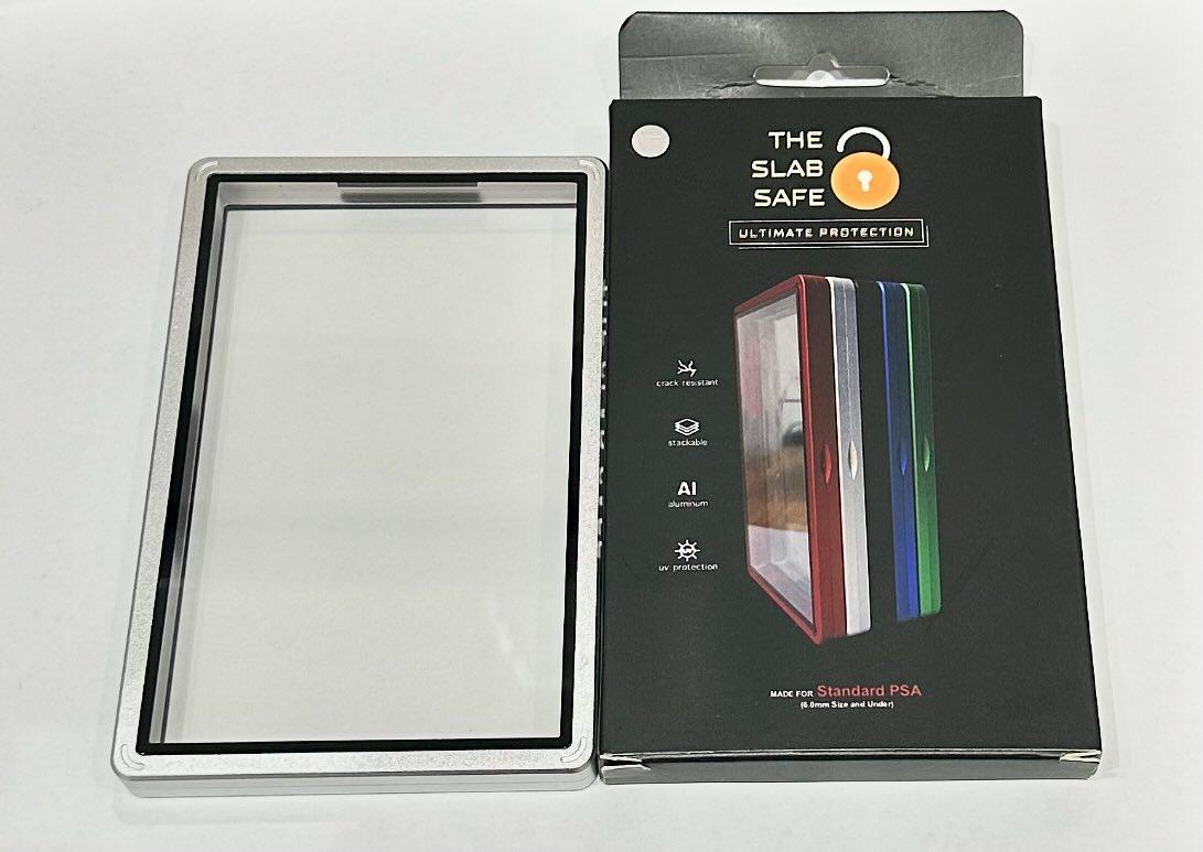 silver uv protection trading card aluminium case for PSA graded cards