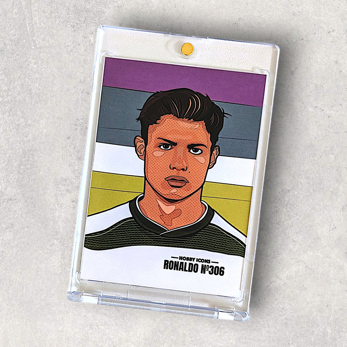 Hobby Icons - #1 to #6 Illustrated Custom Football Trading Cards - Full Set