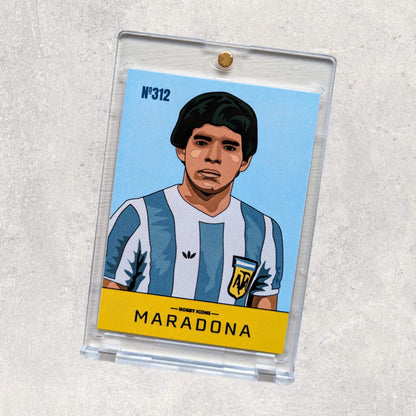 Hobby Icons - #1 to #6 Illustrated Custom Football Trading Cards - Full Set