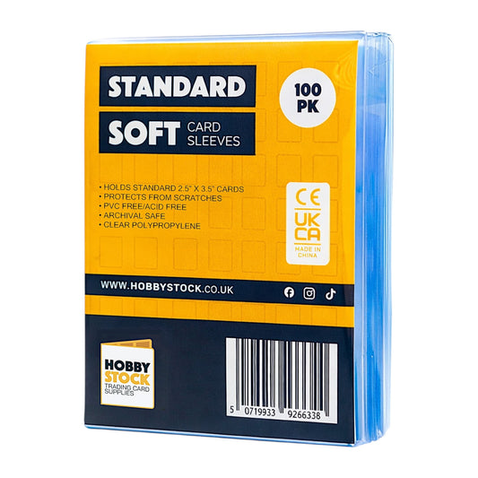 Standard Soft Card Sleeves (100ct) - HobbyStock