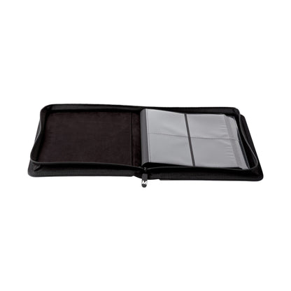 4 Pocket Premium Zip Trading Card Binder - Black