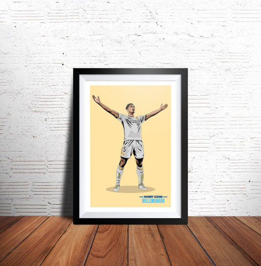 A4 Print - Jude Bellingham - Hobby Icons Illustrated Poster