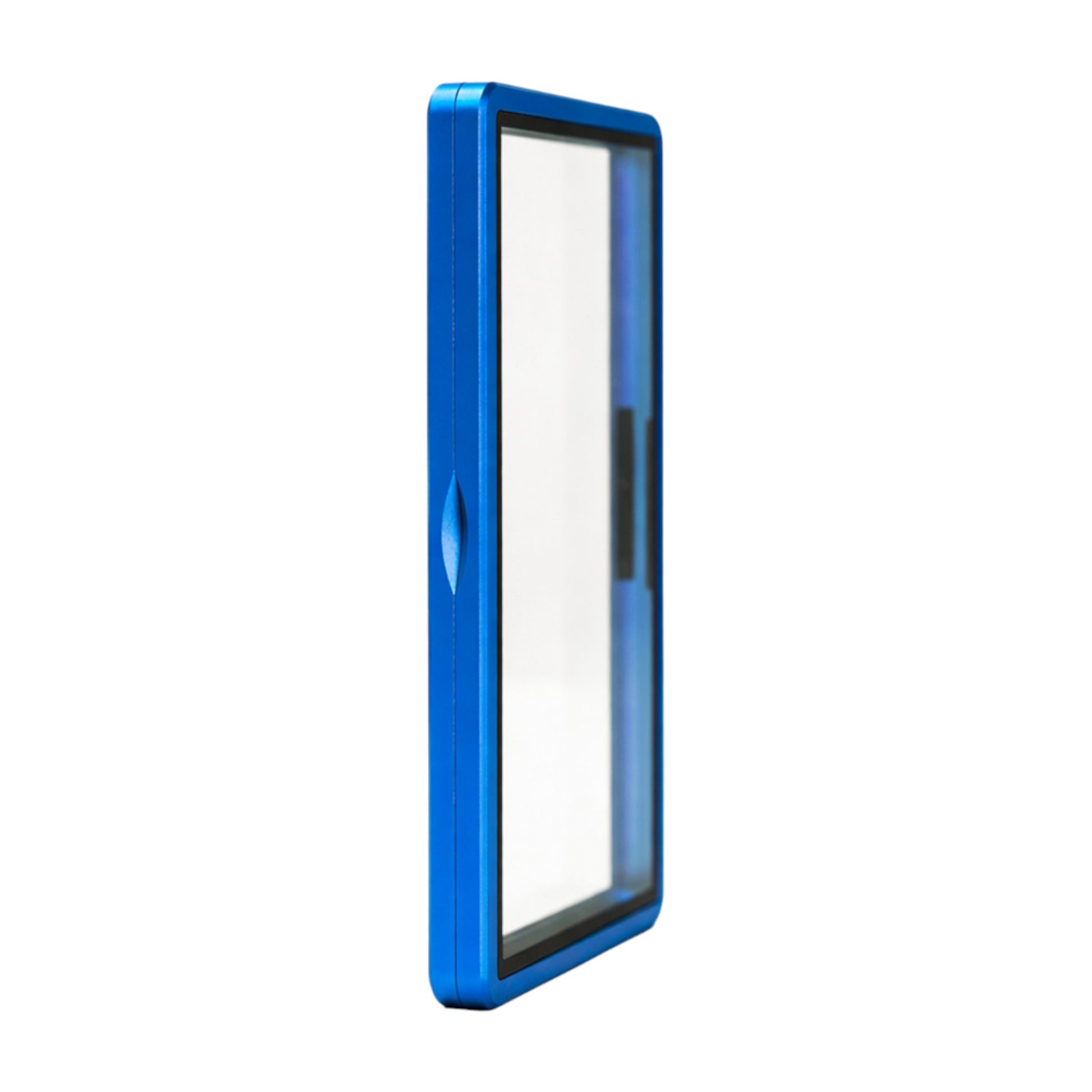 Premium royal blue graded card case for PSA