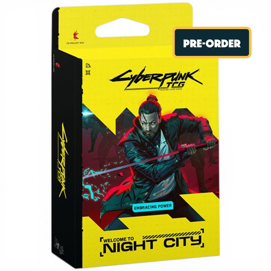 Welcome to Night City Starter Deck Display (Embracing Power) - Cyberpunk TCG