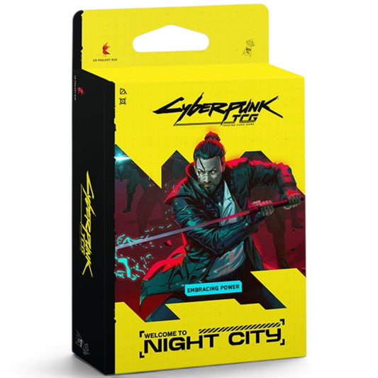 Welcome to Night City Starter Deck Display (Embracing Power) - Cyberpunk TCG
