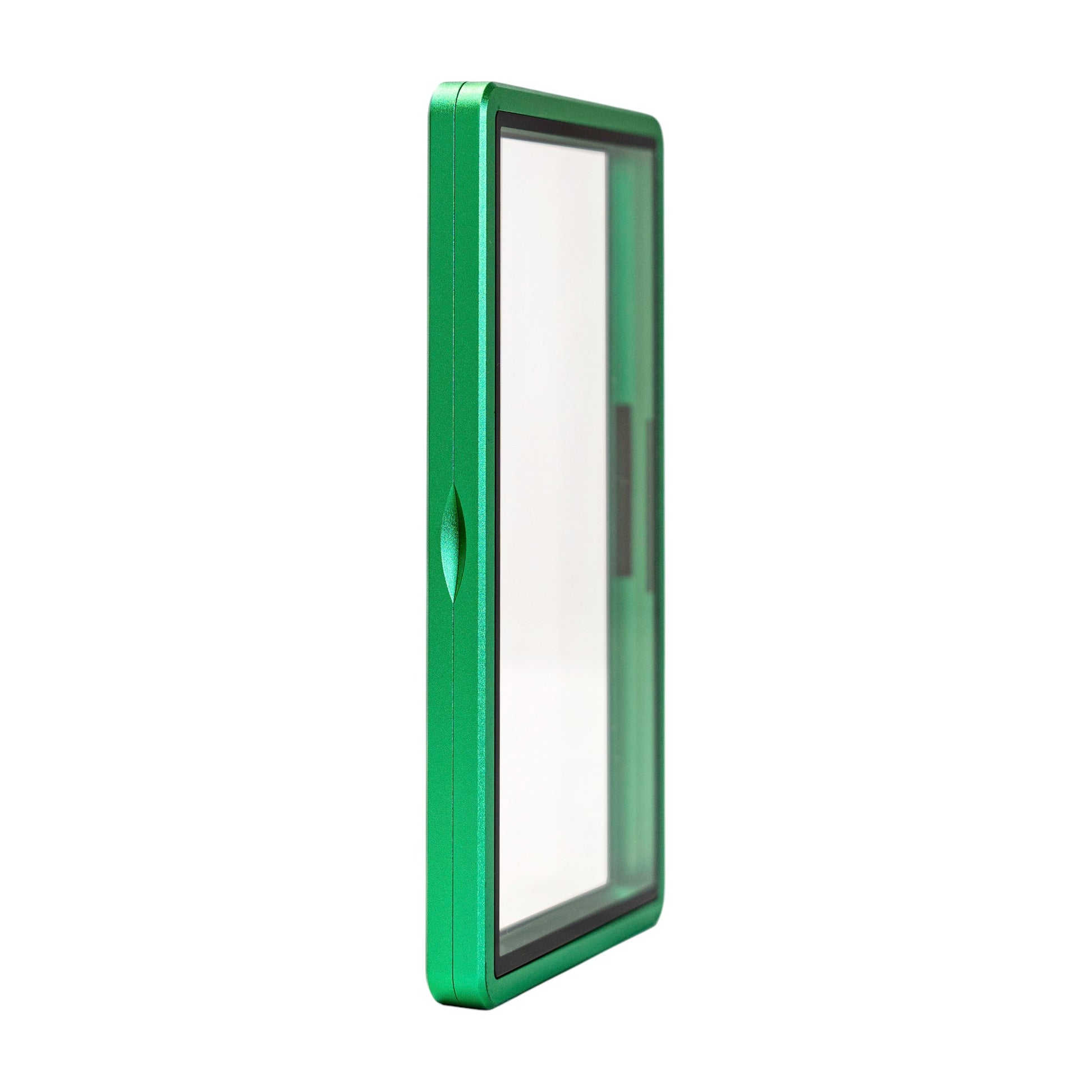 Premium green graded card case for PSA