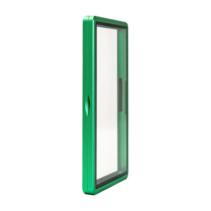 Premium green graded card case for PSA