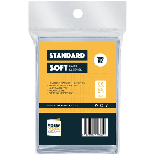 Standard Soft Card Sleeves (100ct) - HobbyStock