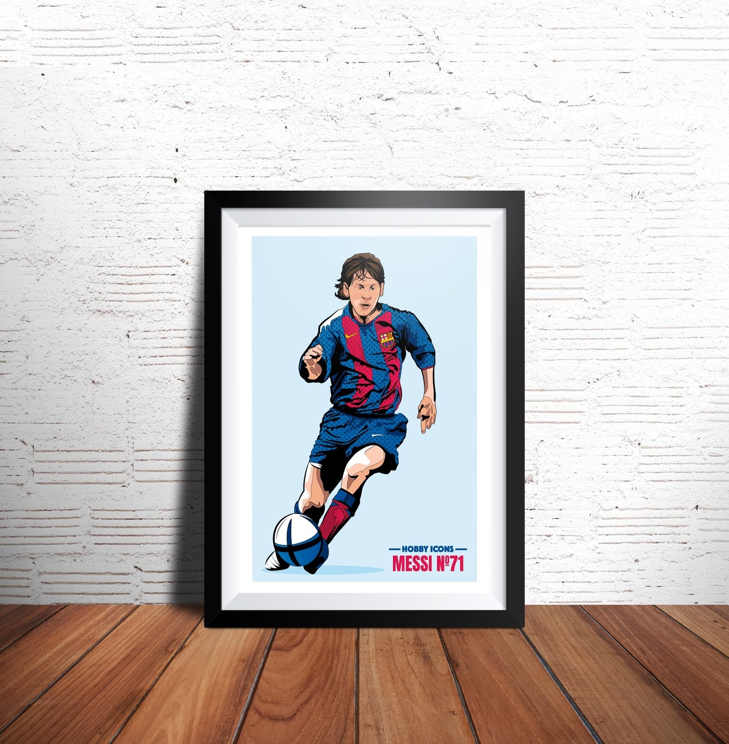 A4 Print - Lionel Messi 'No 71' - Hobby Icons Illustrated Poster