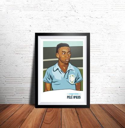 A4 Print - Pele 'No 365' - Hobby Icons Illustrated Poster