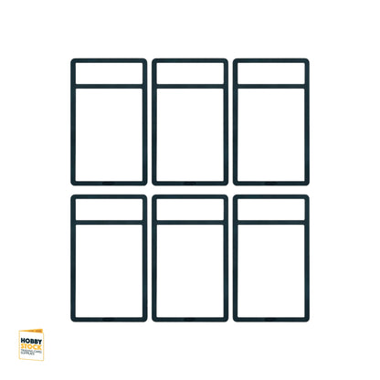 BCW - Slab Bumpers (Black) Pack of 6