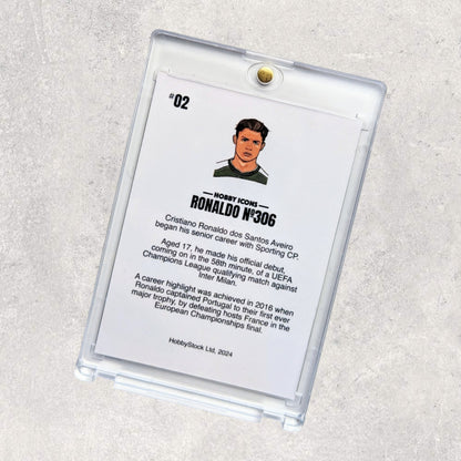 #2 'Ronaldo No 306' Illustrated Custom Football Trading Card