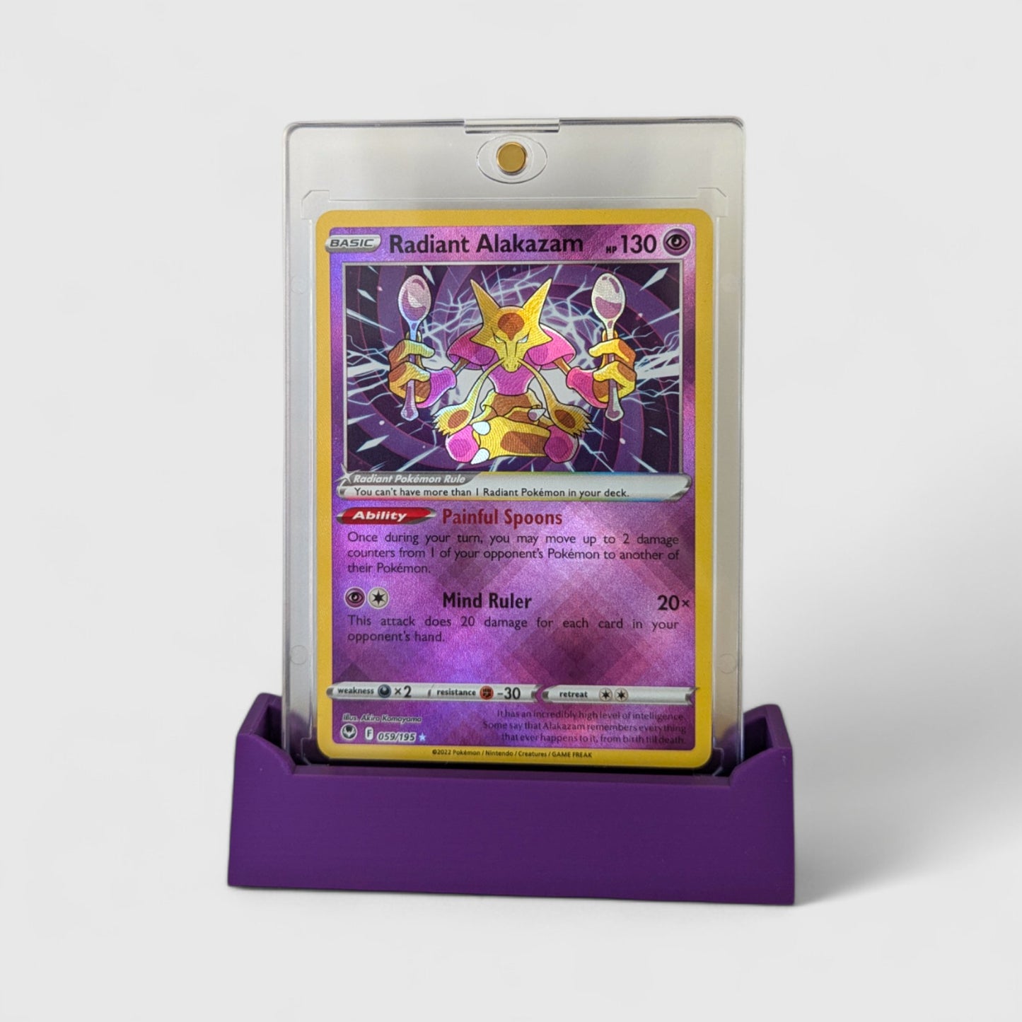 Magnetic Holder/ACE/CGC Grading (Plain Front) Trading Card Stand - Multiple Colours