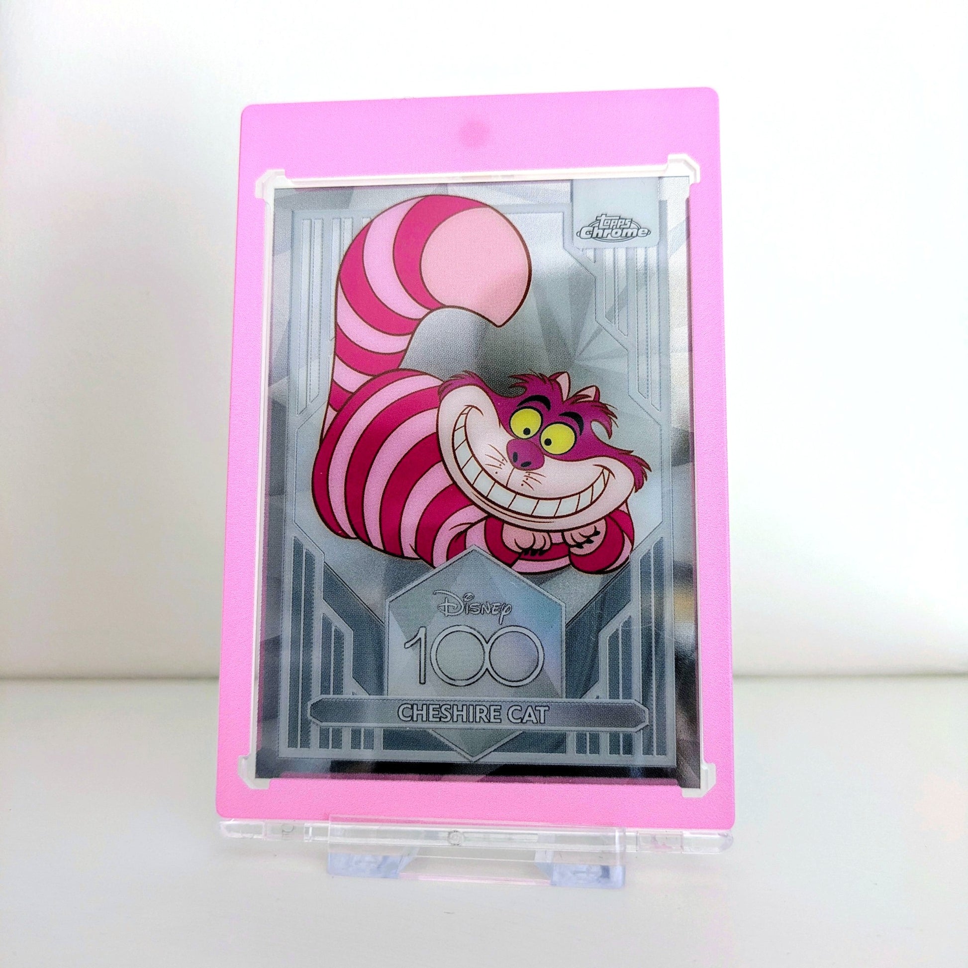pink border 35pt magnetic trading card display case