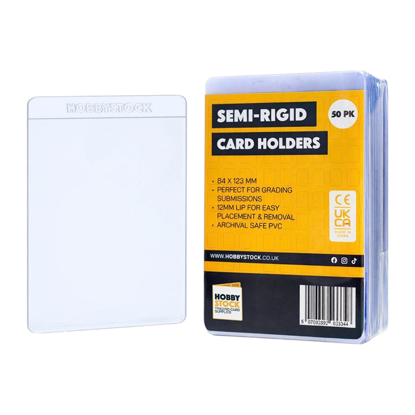 premium semi rigid card holders - perfect for grading submissions