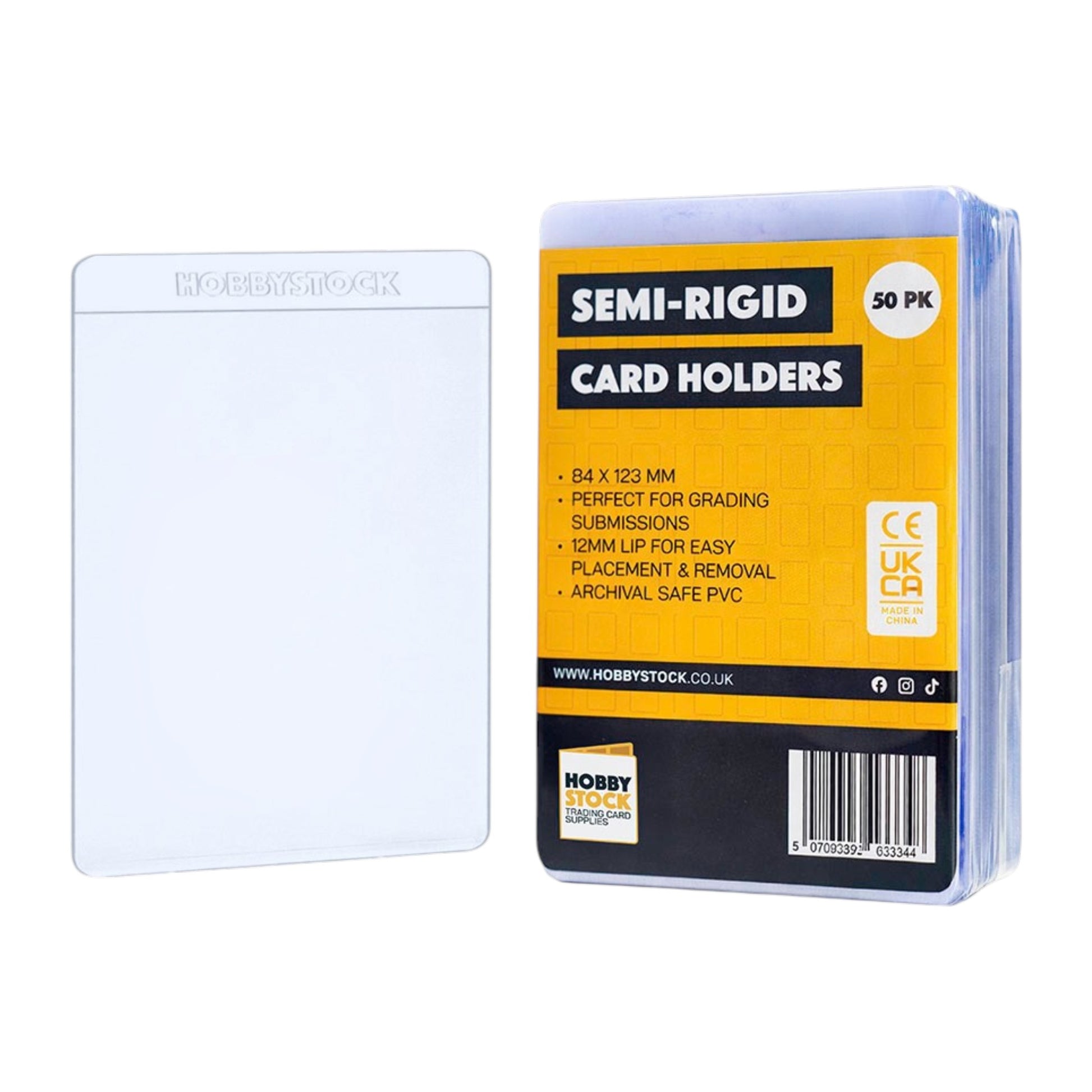 premium semi rigid card holders - perfect for grading submissions