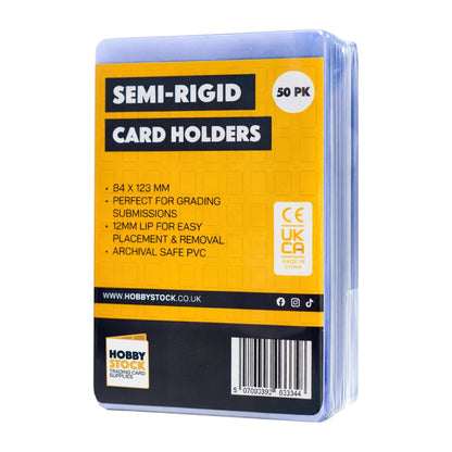premium semi rigid card holders - perfect for grading submissions