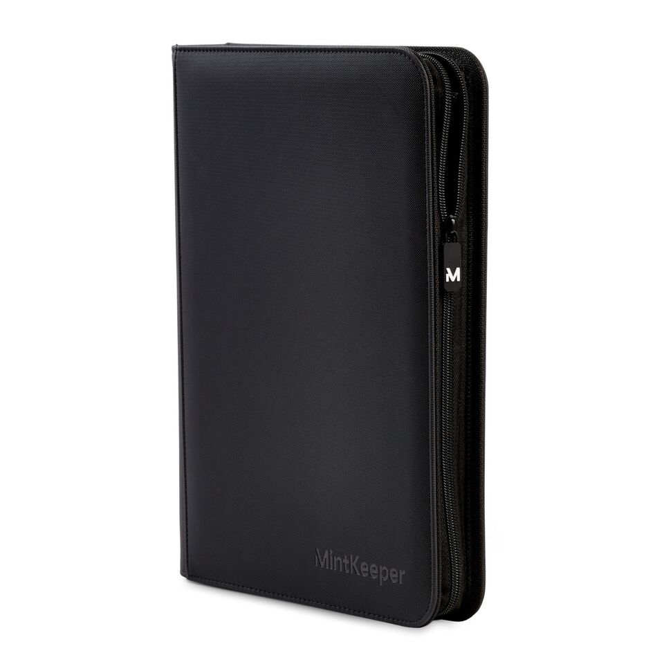 4 Pocket Premium Zip Trading Card Binder - Black