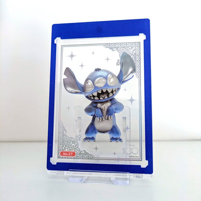 blue border 35pt magnetic trading card display case
