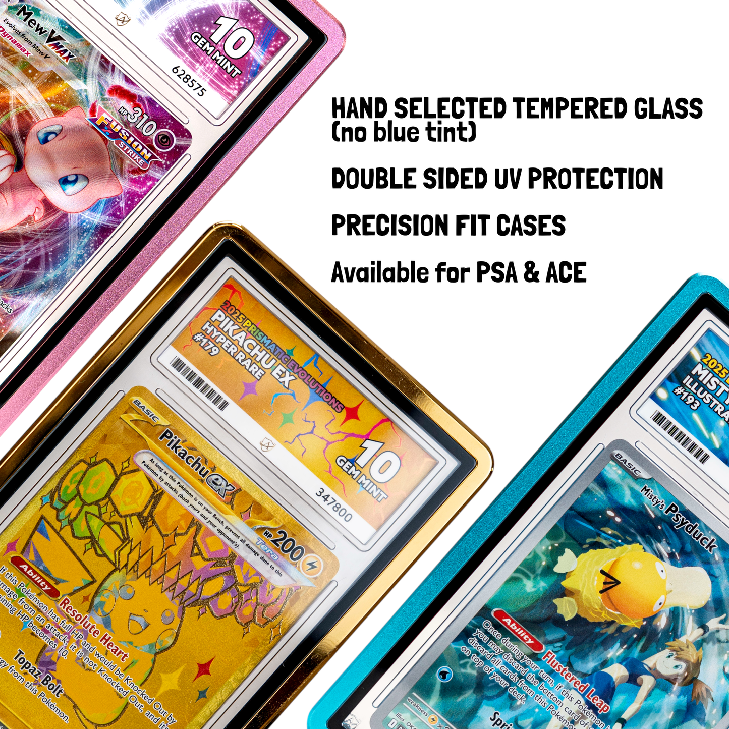 premium metallic graded card cases for ACE grading