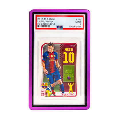 Premium purple graded card case for PSA