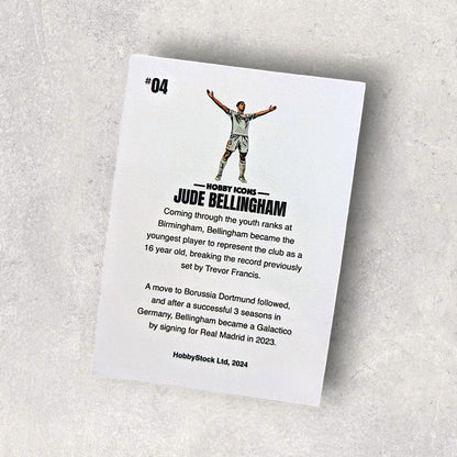 #4 Jude Bellingham Illustrated Custom Football Trading Card