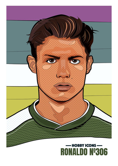 A4 Print - R7 Ronaldo 'No 306' - Hobby Icons Illustrated Poster